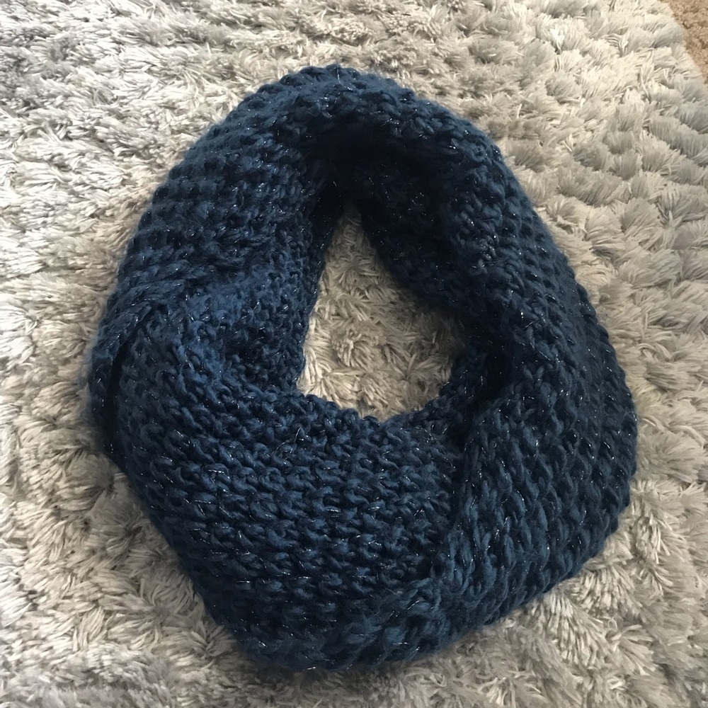 Limited Edition Blue Crochet Infinity Scarf